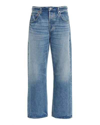Citizens of Humanity Gaucho Rigid High-rise Wide-leg Jeans - Blue