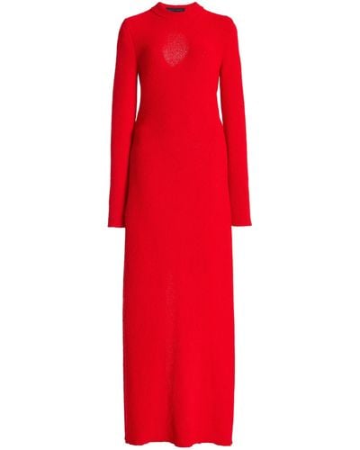 Proenza Schouler Lara Knit Maxi Dress - Red