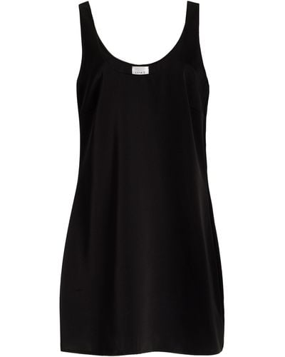 Leset Barb Satin Mini Dress - Black