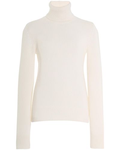 Ralph Lauren Cashmere Turtleneck Sweater - White