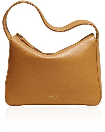 Khaite Elena Leather Shoulder Bag - Natural