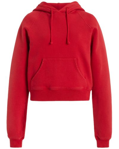 The Row Timmi Cotton-blend Hoodie - Red