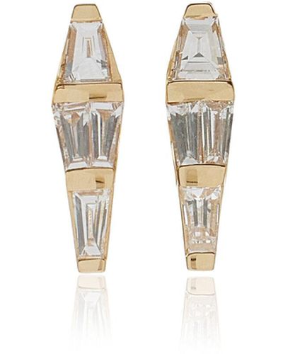 Nikos Koulis Medium Spectrum 18k Gold Diamond Stud Earrings - Metallic