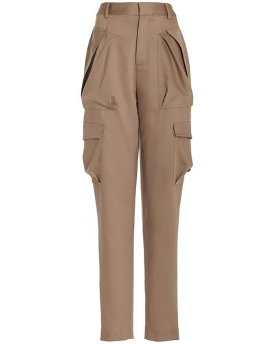 LAPOINTE Tapered Wool Utility Trousers - Natural