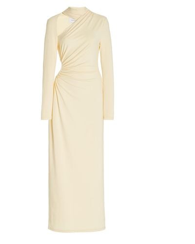 Significant Other Liana Cutout Jersey Maxi Dress - Yellow