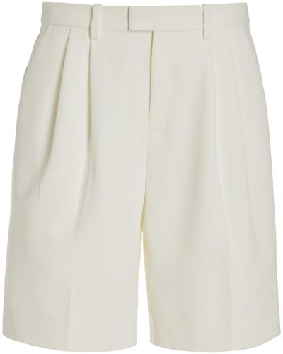 FAVORITE DAUGHTER The Low Favorite Crepe Bermuda Shorts - White