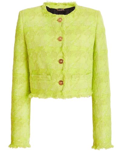 Versace Informal Macro Jacket - Yellow