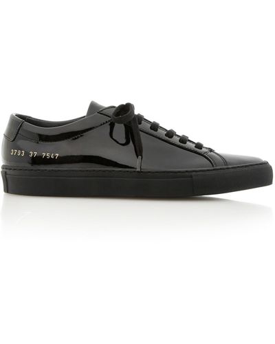Common Projects Achilles Patent-leather Sneakers - Black