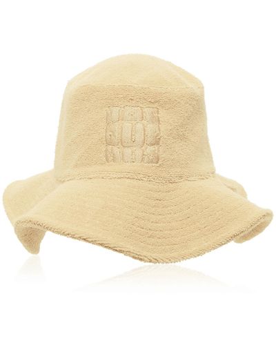 Jacquemus Le Bob Banho Cotton Terry Bucket Hat - White