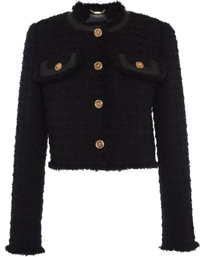 Versace Tweed Jacket - Black