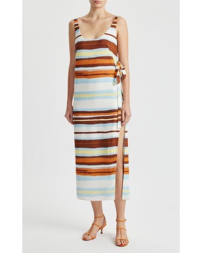 Emilia Wickstead Birna High-cut Midi Dress - Multicolour