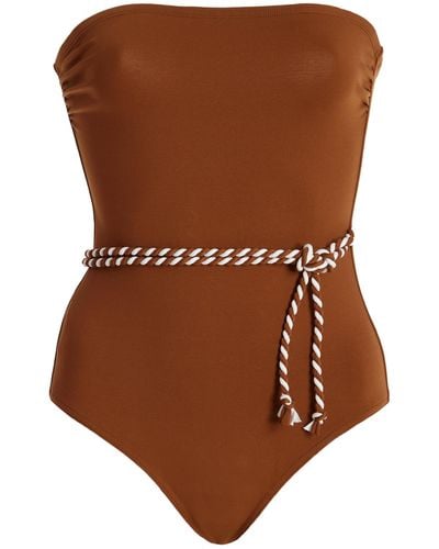 Eres Majorette One-piece Swimsuit - Brown
