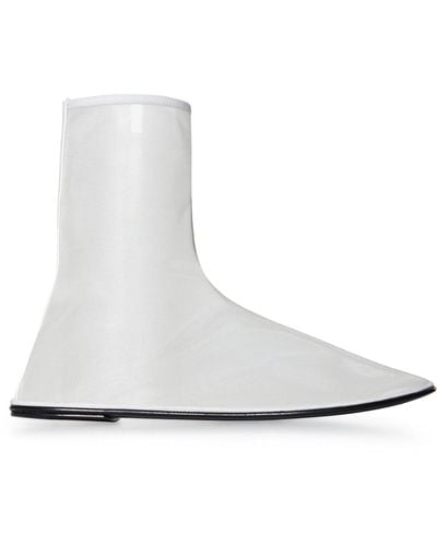 The Row Sock Mesh Ankle Boots - White