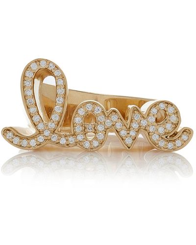 Sydney Evan Love 14k Yellow Gold Diamond Ring - Metallic