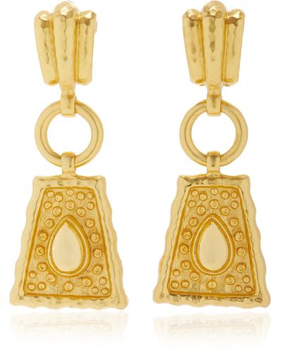 VALÉRE Mayan 24k Gold-plated Earrings - Metallic