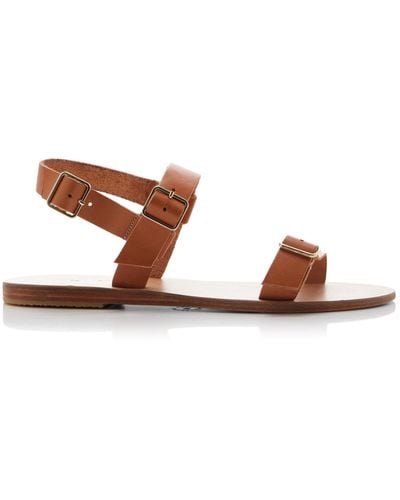 Kyma Aegina Leather Sandals - Natural