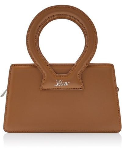 LUAR Small Ana Leather Top Handle Bag - Brown