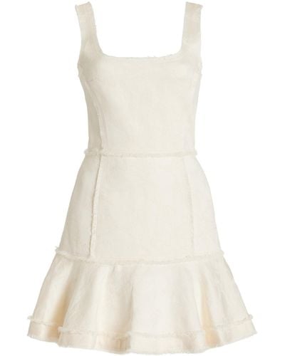 Alexis Noely Cotton-blend Mini Dress - White