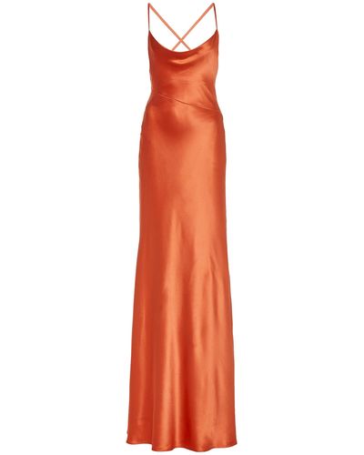 Galvan London Serena Dress - Orange
