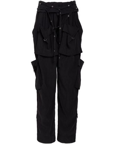 Isabel Marant Hadja Straight-leg Cargo Pants - Black