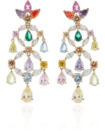 Anabela Chan Rainbow 18k Gold Multi-stone Earrings - Metallic
