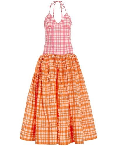 Rosie Assoulin Pitch Perfect Maxi Dress - Orange