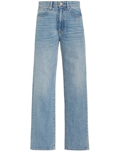 SLVRLAKE Denim London Rigid High-rise Straight-leg Jeans - Blue