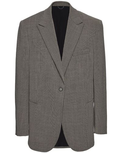 Magda Butrym Tailored Wool Blazer - Grey