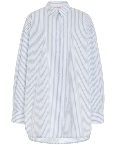 Carolina Herrera Striped Cotton Shirt - White
