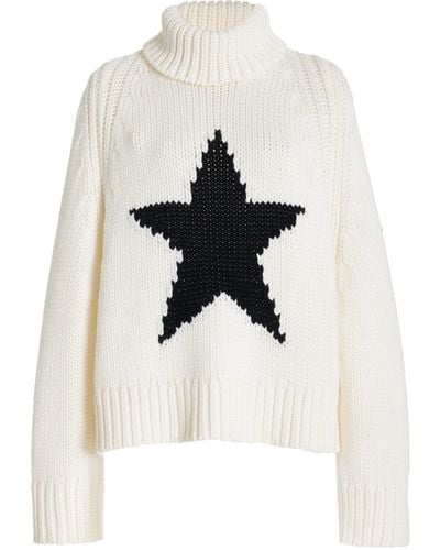 Goldbergh Beauty Oversized Wool-blend Turtleneck Sweater - White