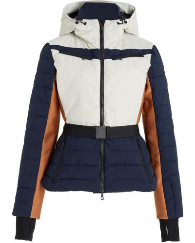 Erin Snow Kat Ii Eco-shell Hooded Ski Jacket - Blue