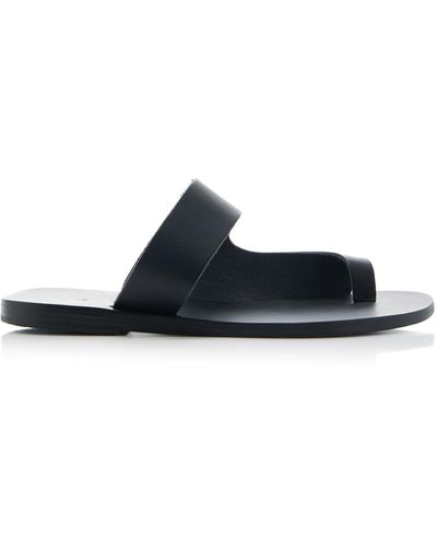 Kyma Leipsoi Leather Sandals - Black