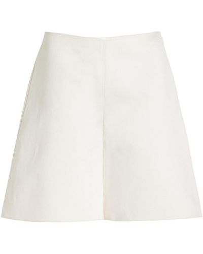 By Malene Birger Exclusive Marrian Cotton-blend Shorts - White