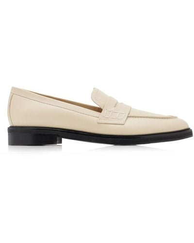 Flattered Sara Leather Loafers - White