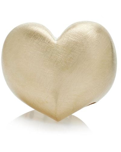 Lauren Rubinski 14k Yellow Gold Heart Ring - White