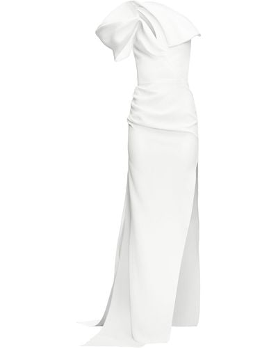 Maticevski Narcisse Asymmetric Gown - White