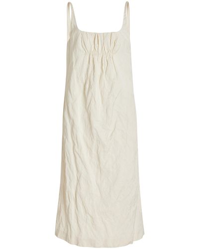 Altuzarra Jerry Cotton-blend Midi Dress - White