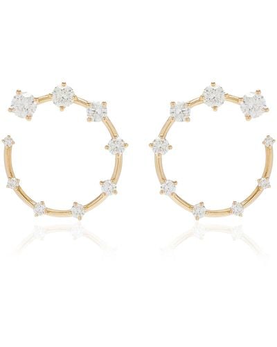 Fernando Jorge Circle Small 18k Gold Diamond Earrings - Metallic