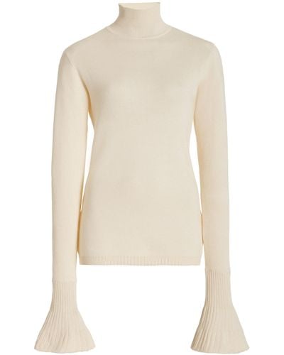 Thebe Magugu Tulip-sleeve Knit Top - White