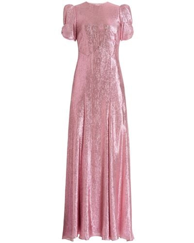 The Vampire's Wife The American Lamé Maxi Dress - Pink