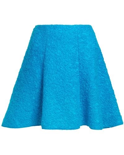 Safiyaa Kristi High-rise Mini Skirt - Blue