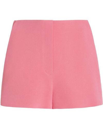 Elie Saab High-waisted Cady Shorts - Pink