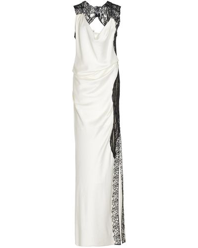 Jonathan Simkhai Vea Corded Lace And Satin-crepe Gown - White