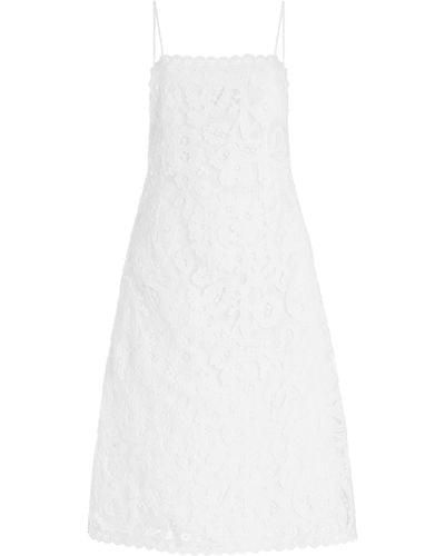 Sea Lovina Broderie Anglaise Midi Dress - White