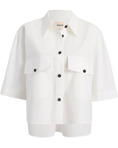 Khaite Mahsha Oversized Cotton Shirt - White