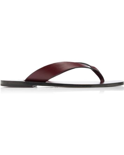 A.Emery Kinto Leather Sandals - Red