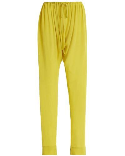 Fil De Vie Marrakech Silk Pants - Yellow