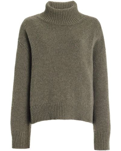 Nili Lotan Omaira Wool Turtleneck Sweater - Green