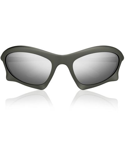 Balenciaga Bat Cat-eye Acetate Sunglasses - Metallic