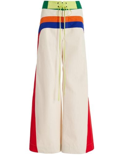 Rosie Assoulin Exclusive Cotton Wide-leg Trousers - White
